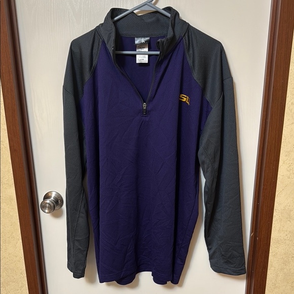 Knights Apparel Other - KA- Knights Apparel LSU Men's Purple and Gray Quarter-Zip Sweater Size XL